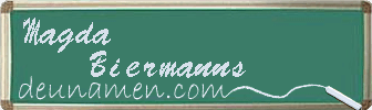 Magda Biermanns Visitenkarte